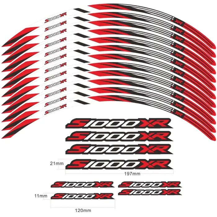 Autocollant de roue de moto bande de jante étanche pour BMW S1000XR 2023 S 1000 XR S1000 XR 2015-202