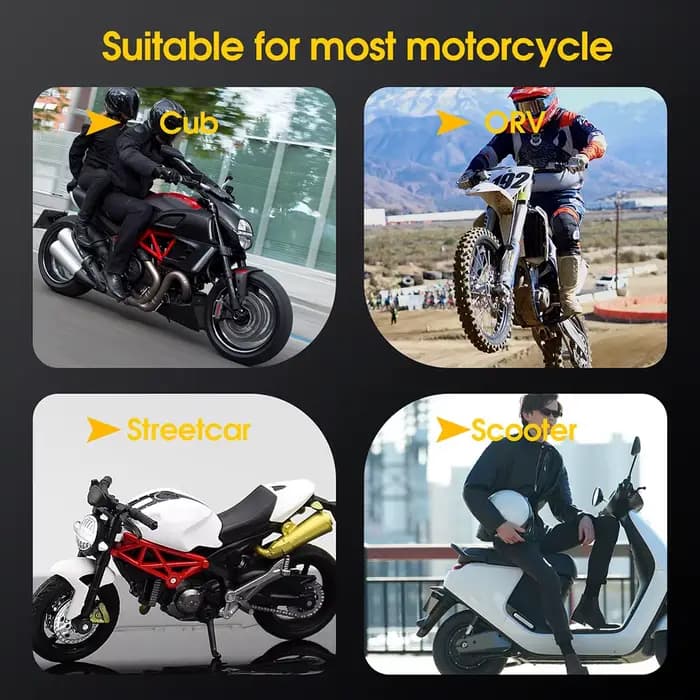 Moto TPMS 2 capteurs Bluetooth 4.0 5.0 système de surveillance de la pression des pneus Pit Bike tes