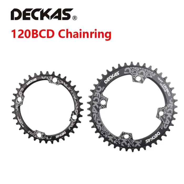 DECKAS-Plateau de manivelle VTT, réparation creuse, 120BCD, 36T, 38T, 40T, 42T, 44T, BCD approprié,