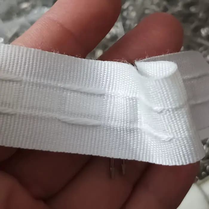 Accessoires de rideaux de 30 mètres, ceinture en tissu de 2.5cm pour rideaux, œillets, anneaux de ba
