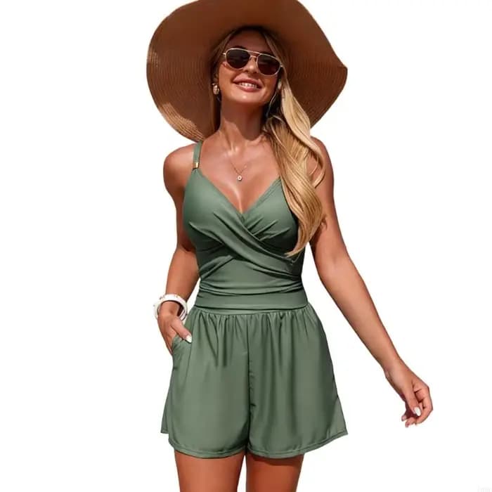 Maillot de bain conservateur pour femmes, maillot de bain modeste, short long décontracté, design at