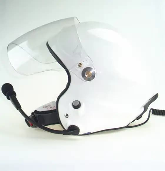 Casque de paramoteur antibruit avec casque complet, deux côtés, contrôle PTT, norme CE EN966
