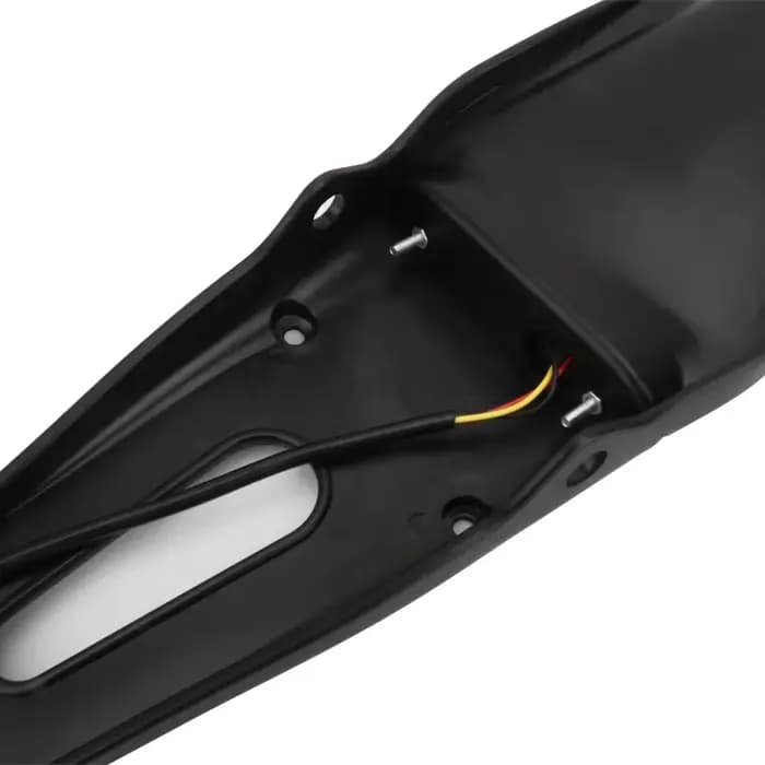Garde-boue universel pour moto, feu arrière de frein LED rouge, support de plaque d'immatriculation