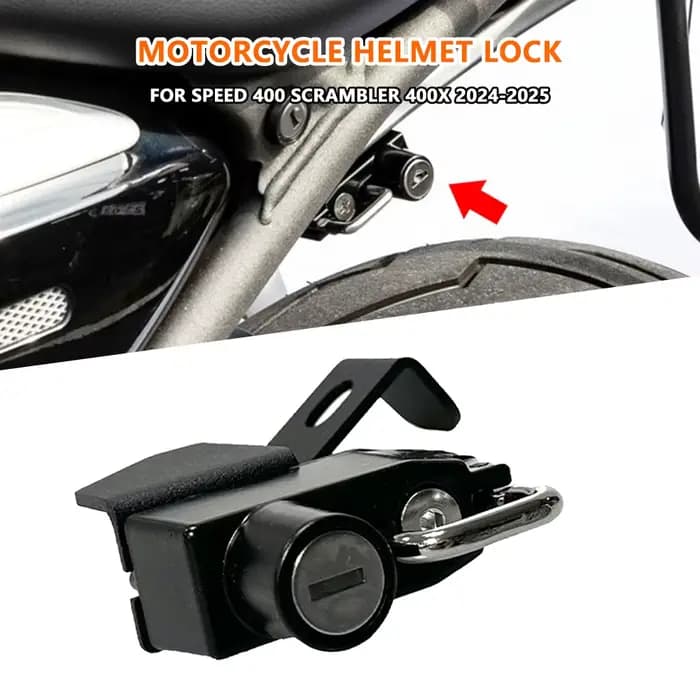 Antivol de casque pour moto Triumph Speed400 Scrambler400 X Speed 400 Scrambler 400X 2024-2025 – Cro
