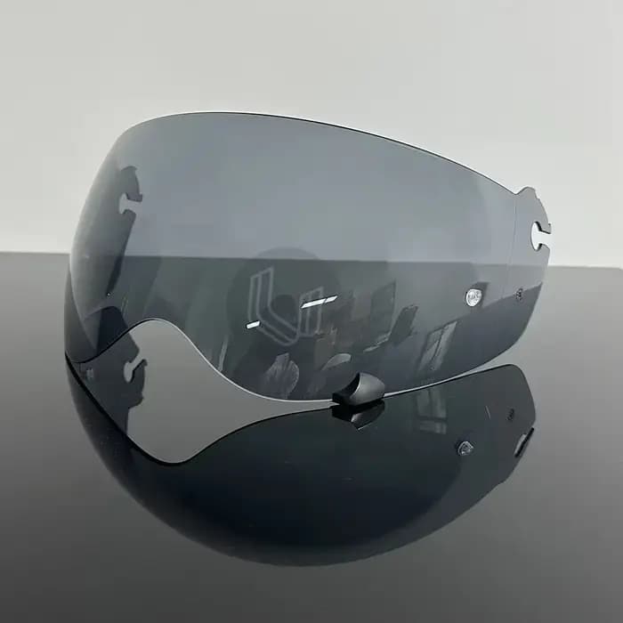 Casque de moto, lentille PC résistante aux UV pour modèle Krios Pro, pare-soleil alternatif fumé fon