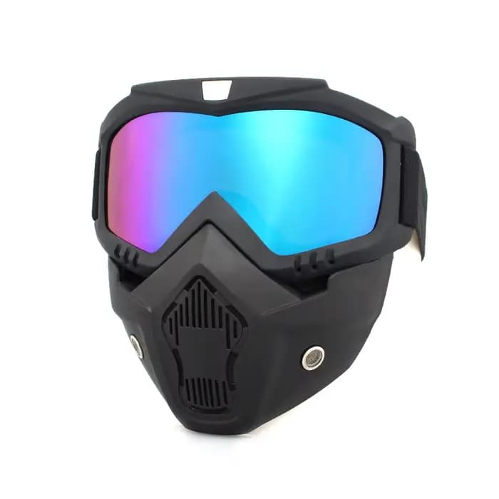 Casque de vélo intégral avec masque anti-buée, équipement de protection intégral pour la tête, masqu