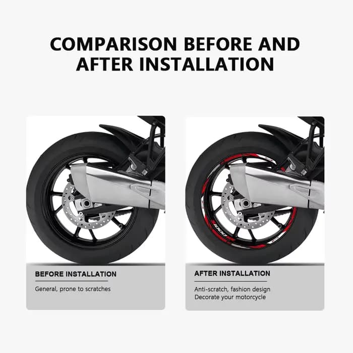 Autocollant de roue de moto bande de jante étanche pour BMW S1000XR 2023 S 1000 XR S1000 XR 2015-202