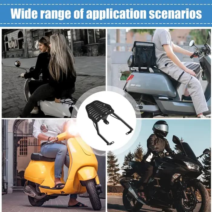 Porte-bagages réglable pour moto