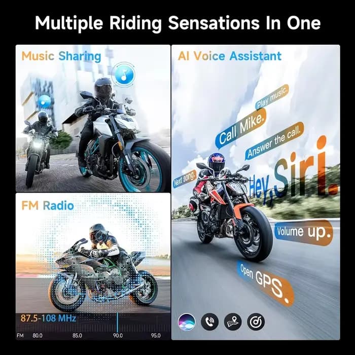 Intercom pour moto Moman H2S