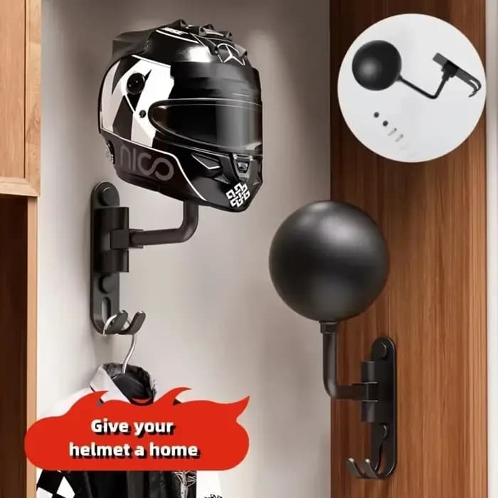 Support mural pour casque de moto