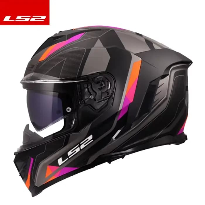 Casque intégral de moto LS2 FF818 STORM3 avec double visière