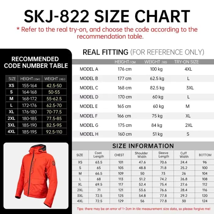 Star Field Knight – veste de moto Orange
