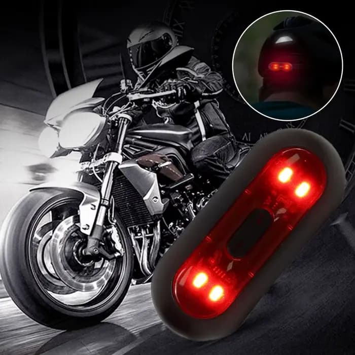 Lumière de casque de moto
