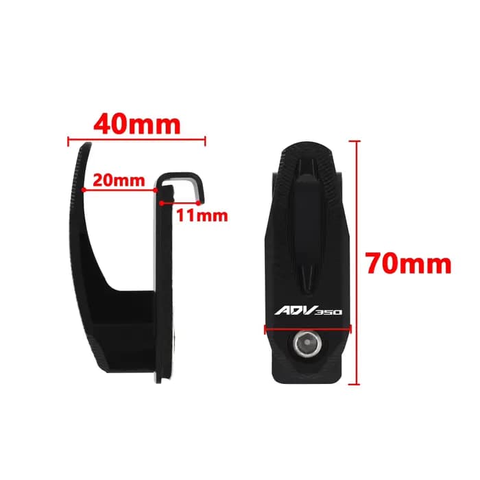 Crochet de fixation avant pour moto