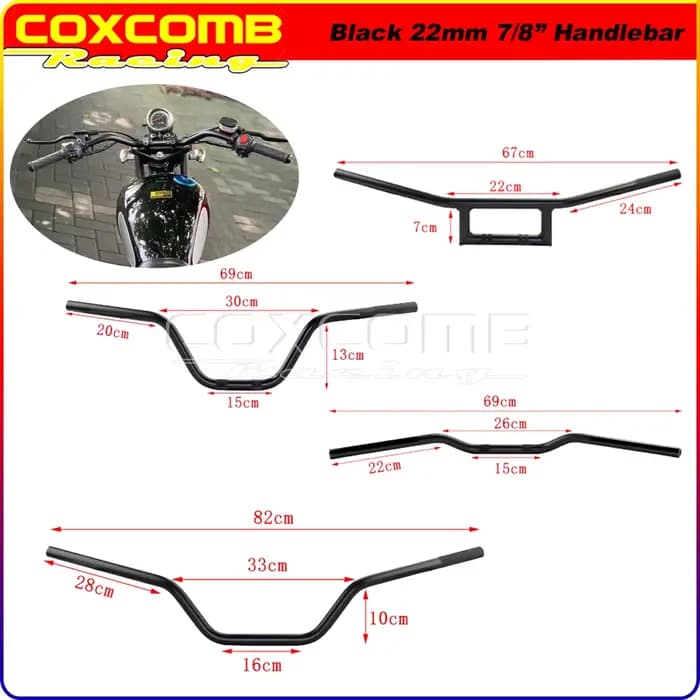 Endflats Off Road 7/8 in. Barre de commande au volant