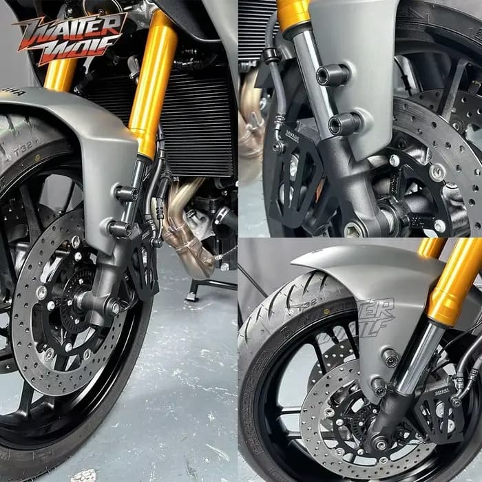Glissières de protection d'axe de roue et de cadre pour moto Yamaha MT-09 2024-2026