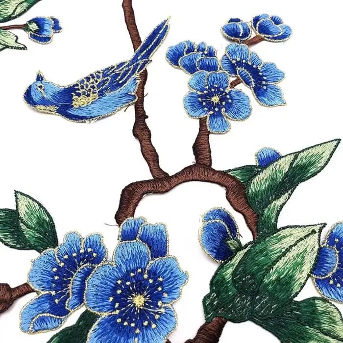 Écusson brodé de fleurs pour vêtements, applique à coudre, artisanat de bricolage, accessoires de chapeau et de sac, badges appliqués pour vêtements, 3 pièces