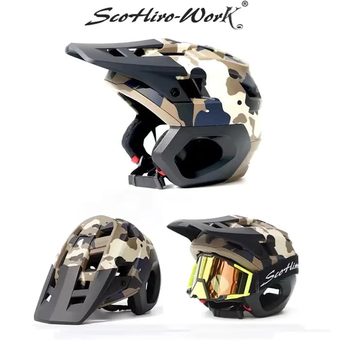 Casque de vélo de montagne demi-visage