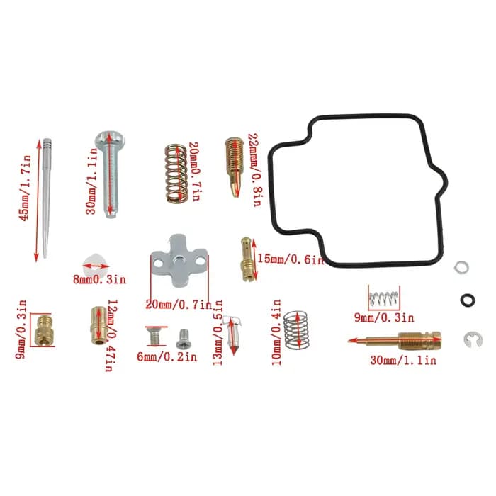 Kit de réparation de carburateur de moto