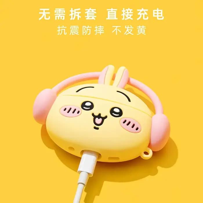 Étui Airpods Pro 3 1 4 3 2 Pro, étui pour écouteurs de dessin animé Usagi à longue oreille avec breloques, étui pour casque Airpod Pro2 3 Funda
