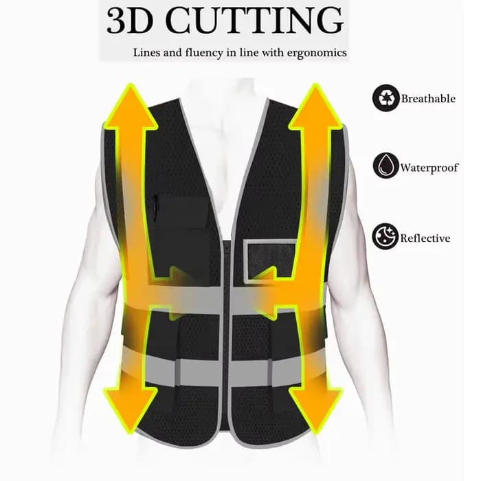 Blouson de sécurité structurels ent pour homme, haute visibilité