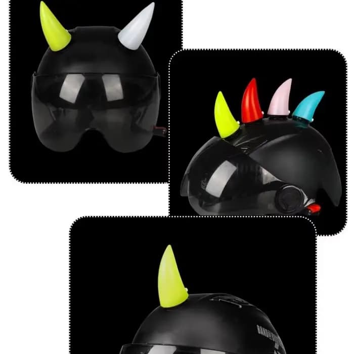 Décoration mignonne pour casque de motocross intégral tout-terrain