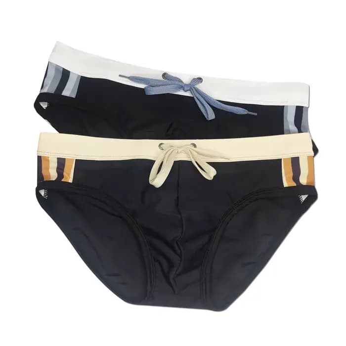 Maillot de bain pour homme, slip de bain sexy push-up, short de plage à rayures latérales, caleçon de surf pour homme