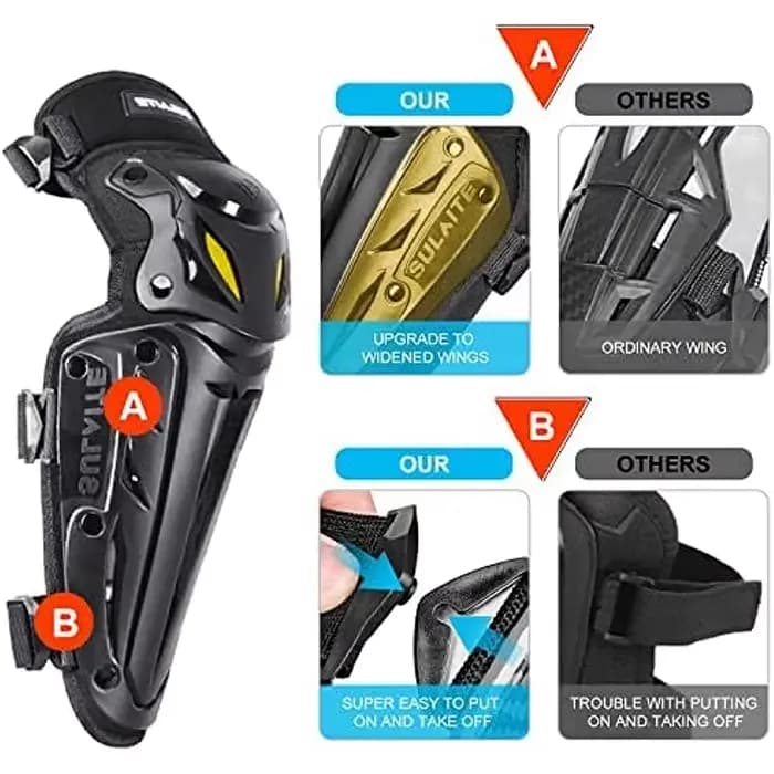 Genouillères de Motocross, Protection de Moto, coudière d'équitation, genouillères de course tout-terrain pour vtt