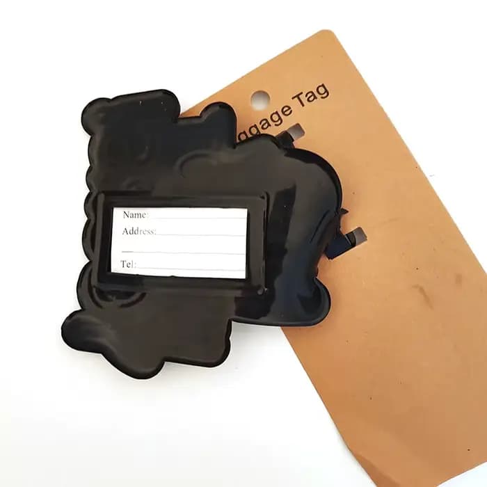 Accessoires de voyage « EST PAS TOURS » Étiquette de voyage pour bagages Gel de silice Valise ID Addres Holder Étiquette d'embarquement pour bagages Étiquette portable