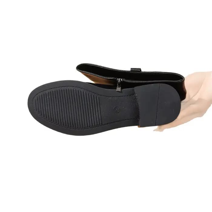 Bottes de mode montantes à ceinture pour femme