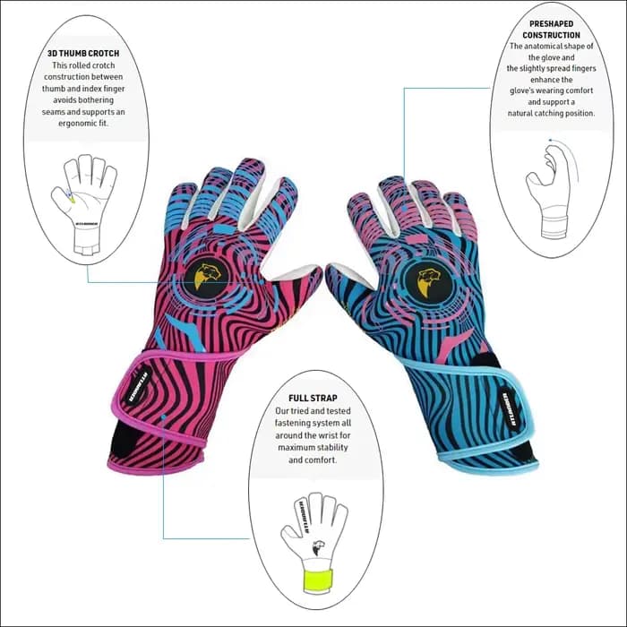 Gants de gardien de but à forte adhérence gants de gardien de but de Football taille 6/7/8/9/10 gants de Football en Latex épaissi enfants jeunes adultes