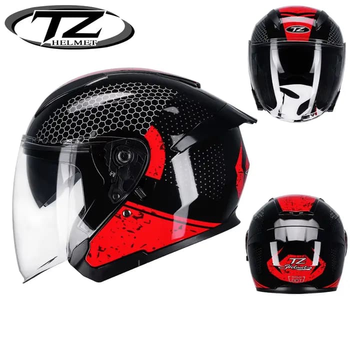 Casque de Moto demi-visage hommes femmes mode double lentille casques de Sport course de Motocross modulaire rabattable