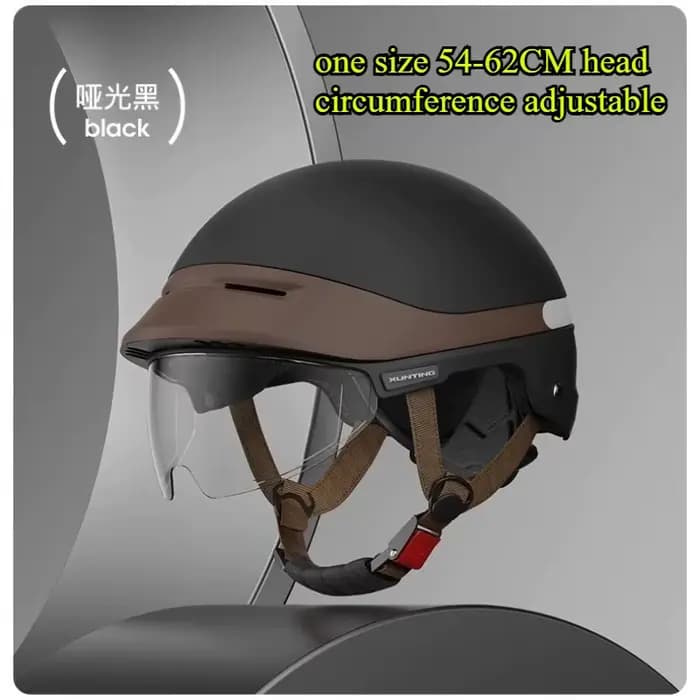 Hommes Moto demi-casque casquette De Baseball demi-visage casque Anti-UV