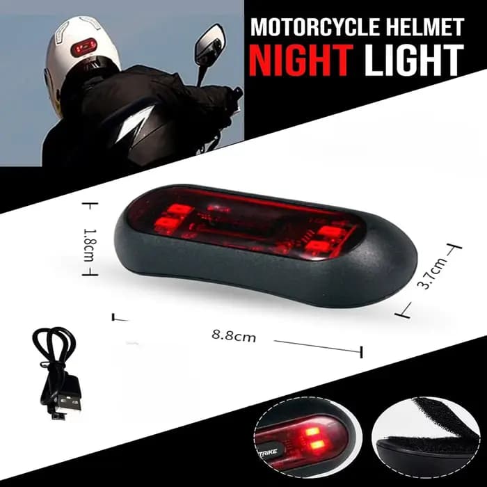 Lumière LED pour casque de vélo et moto