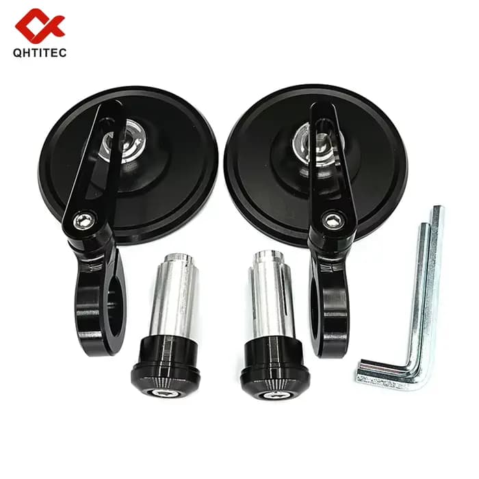 Accessoires de Moto 7/8 "rétroviseurs arrière d'extrémité de barre ronde pour café Racer