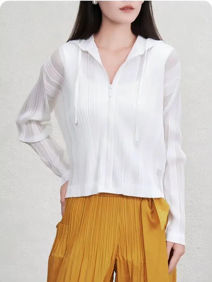 Veste décontractée à capuche ajourée pour femme, nouveau style, tridimensionnelle, légère, amincissante, courte, cardigan anti-UV.