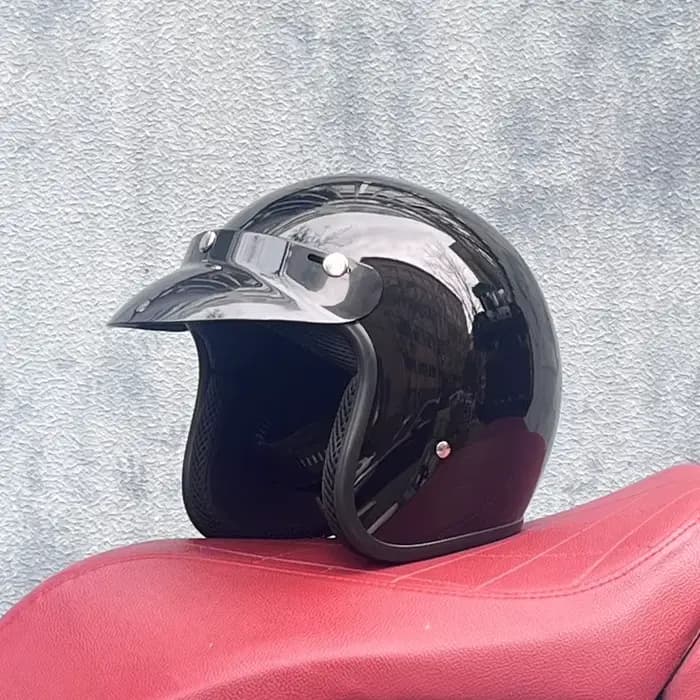 Livraison gratuite DOT approuvé rétro casque de moto casco 3/4