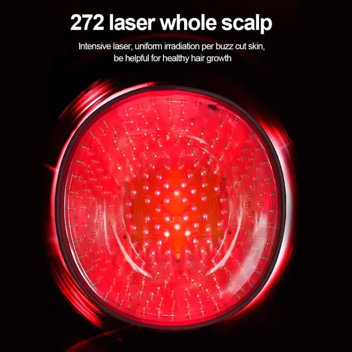Casque laser de restauration capillaire 208 272 diodes 5mW LLLT, casque de croissance des cheveux laser, couverture du cuir chevelu pour hommes et femmes, 510K 650nm