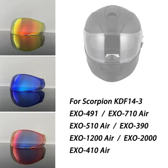 Visière de casque EXO-491 pour casques Scorpion EXO 510 710 / 1200 / 2000 390 410 Air