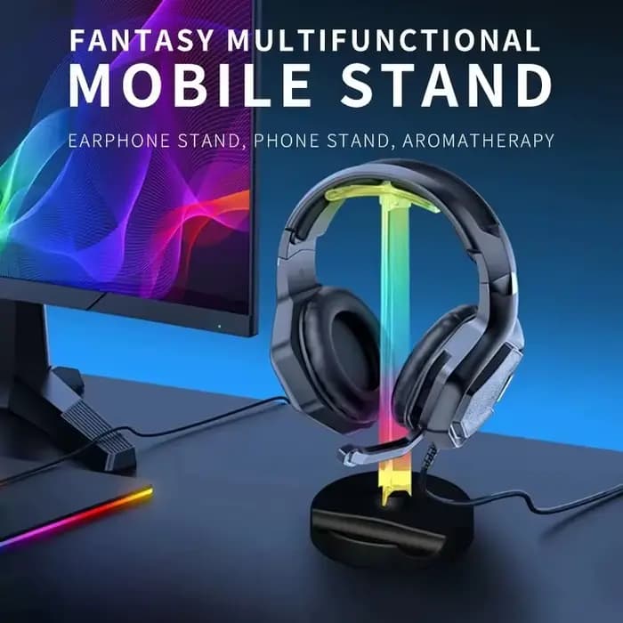 Support de casque de jeu RGB, support de casque de jeu avec Port USB, Mode couleur Multiple, cintre d'écouteurs pour les joueurs de bureau