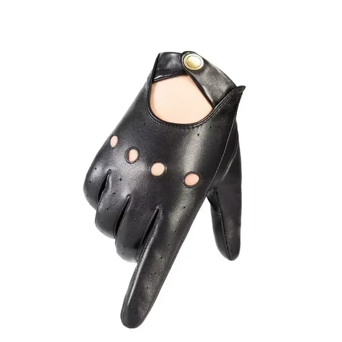 Gants de conduite en cuir véritable pour hommes