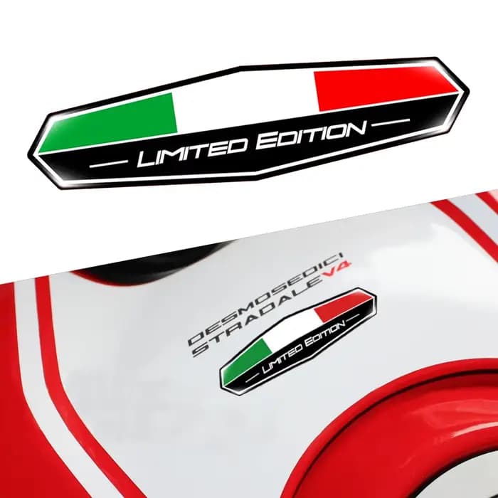 Autocollant 3D en époxy drapeau italien