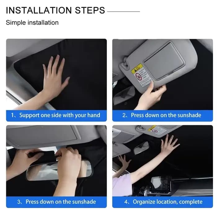 Pare-soleil de pare-brise avant de voiture, accessoires de Protection solaire pour Nissan Qashqai j11 j10 Juke X Trail t32 Tiida Leaf Versa
