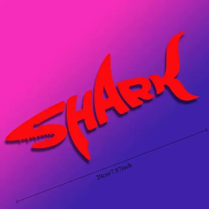 Autocollant de casque SHARK au design de lunettes stylées en vinyle pour moto
