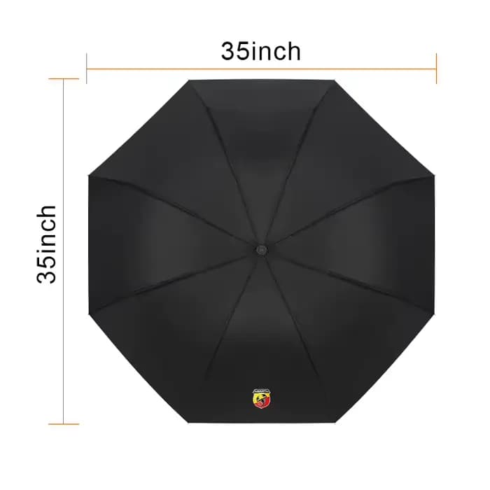 Parapluie pliable Compact entièrement automatique, accessoires de voiture personnalisés pour Abbas Abarth Fiat Punto124/125/500 Stilo Ducato
