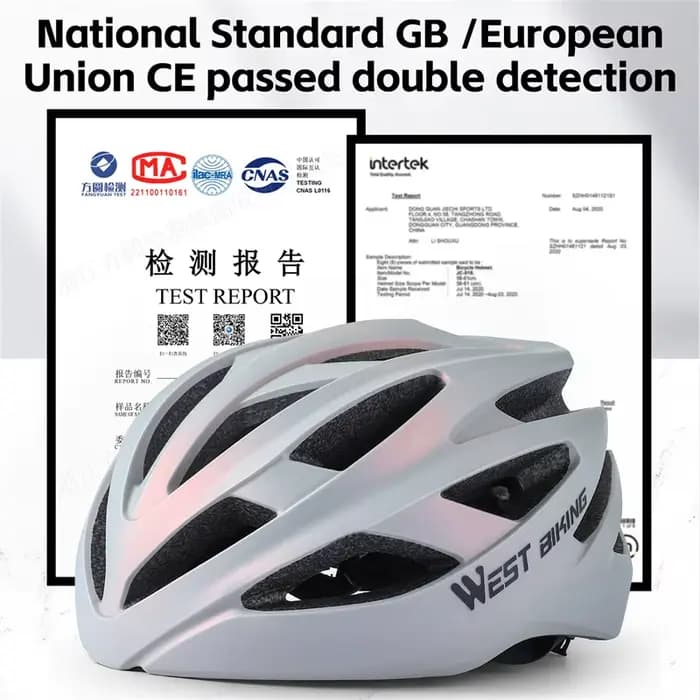 WEST BIKING-Casque de vélo léger intégré pour femme