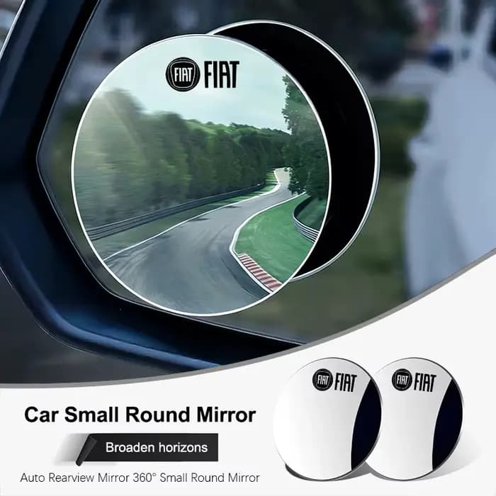 Rétroviseur de voiture 360 ° Petit miroir rond, accessoires automobiles pour FIAT 500 Ducato Panda Grande Punto Tipo Abarth Pulse 600 500L