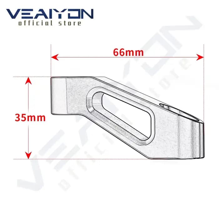 Adaptateur d'extension de rétroviseur de moto