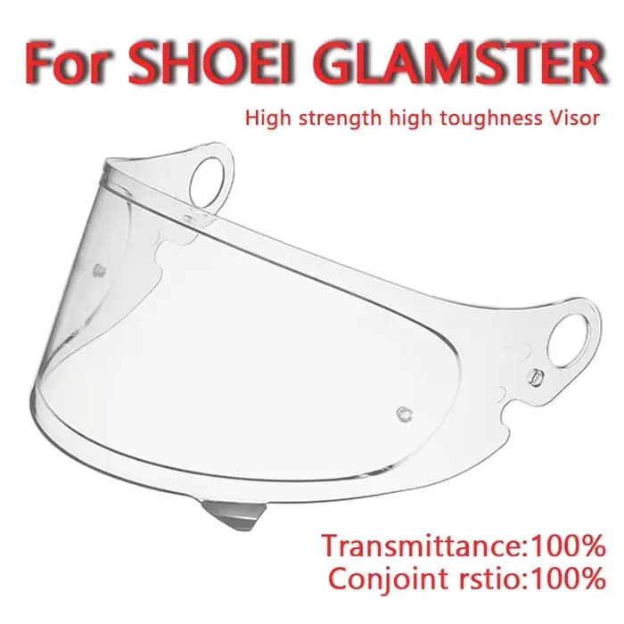 Bouclier de casque rétro pour SHOEI GLAMSTER