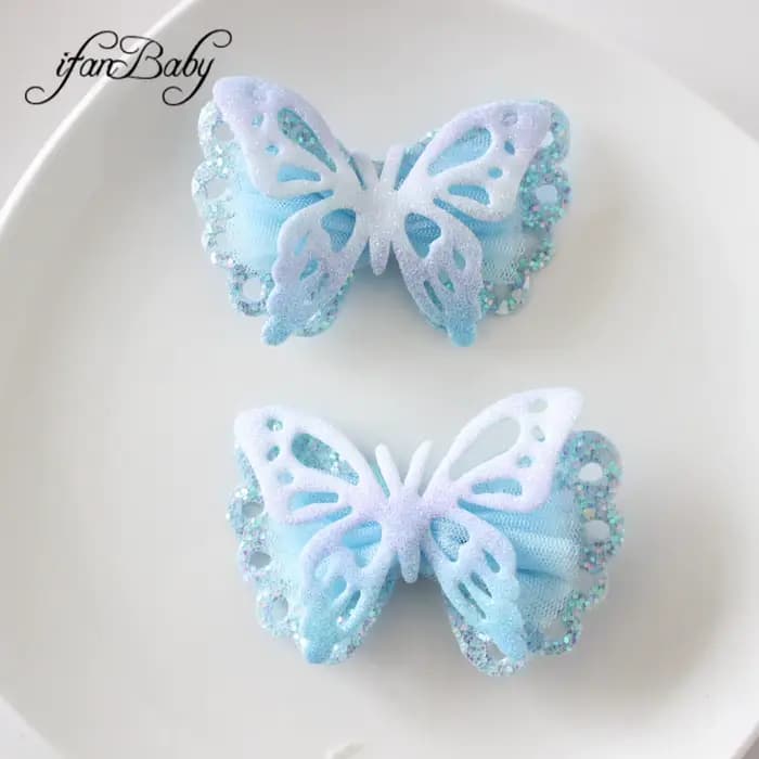 Épingles papillon mignonnes pour filles, pince à fleurs pour enfants, vêtements de sauna, accessoires pour enfants